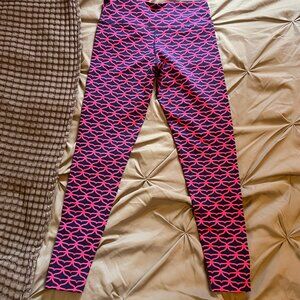 Vineyard Vines Navy & Pink Whale Tail Leggings Size XS